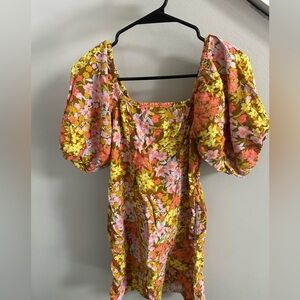 Billabong Multicolor Floral Smocked Dress